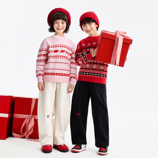 【新年波】男女童圆领长袖针织衫春季新款安奈儿童装EM614513 商品图3