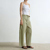 ROMI STUDIO”禅意静奢“235G100%棉直筒抽绳茧型休闲裤23AWK1267 商品缩略图4