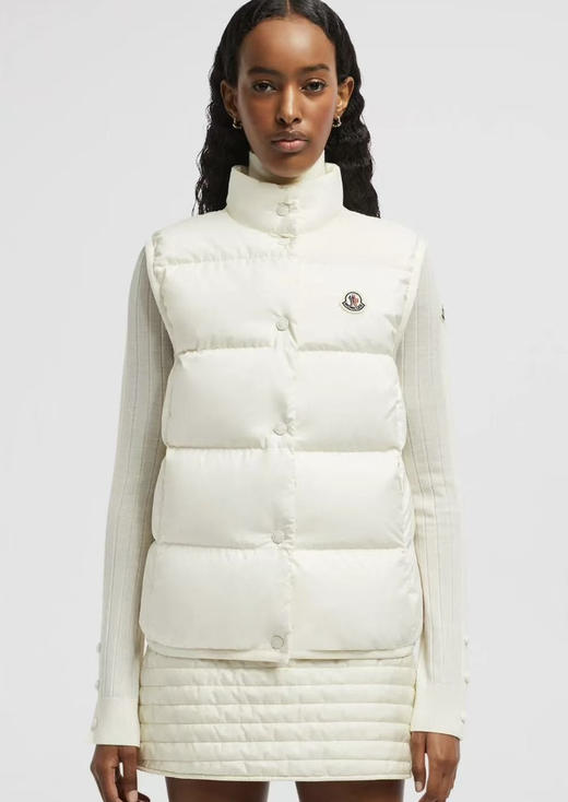 蒙口Badia哑光 轻盈羽绒 厚马甲 粉色 白色 黑色 商品图1