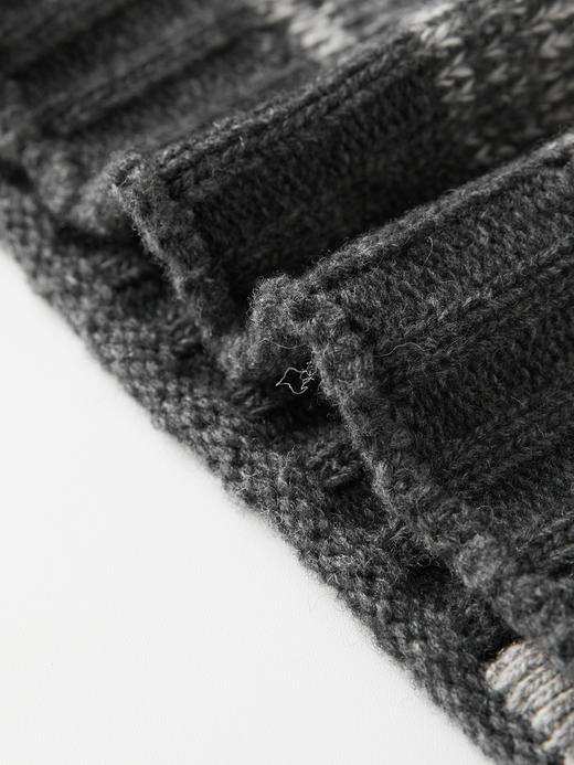 ROMI STUDIO“冬日氛围”绵羊毛费尔岛提花厚款开衫外套 RWBWS01660 商品图6