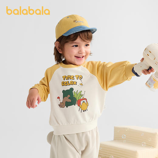 巴拉巴拉童装宝宝卫衣男童女童长袖上衣卡通印花2025新款秋装萌趣 商品图2