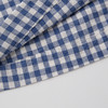 ROMI STUDIO“法式慵懒”蓝白格纹轻薄宽松圆领长袖衬衫 RWCRS64423 商品缩略图5