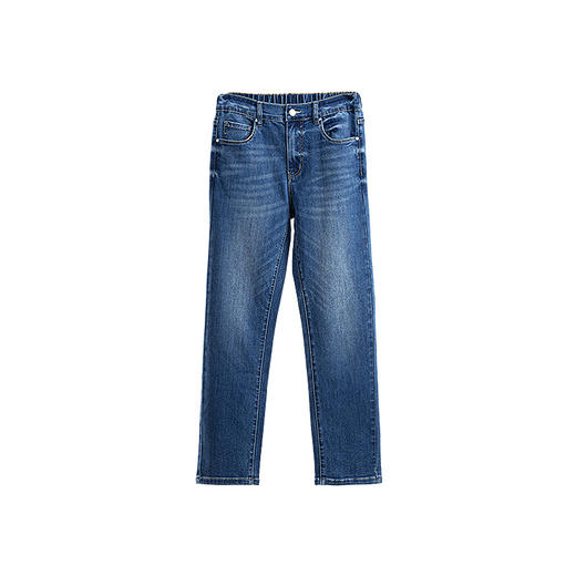 绽放695朵/旅途·棉混纺经典百搭直筒收脚显瘦牛仔长裤时尚牛仔裤 商品图4