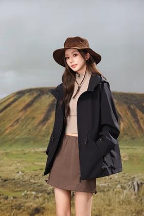 【合作款】户外直筒收腰外套夹克  yb1023011