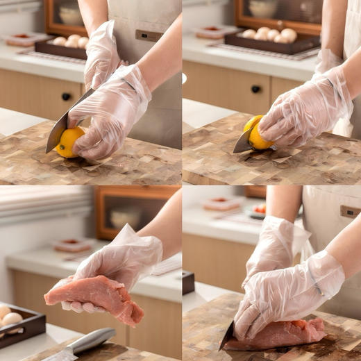 到手3盒共300支【赫本·木风】TPE一次性手套  加大加厚！拒绝漏油 商品图2