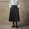 Famecoco范可儿气质高腰TR料显瘦A字百褶百搭半身裙FAC8HA030 商品缩略图3