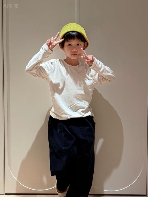 2025秋季新款 户外基础层儿童贴身蚕丝羊绒圆领长袖打底衫！ 商品图3