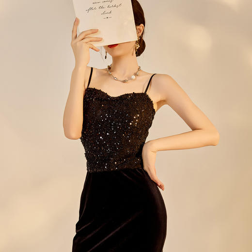 SS N9010新中式背心复古高端蕾丝钉珠设计吊带 商品图3