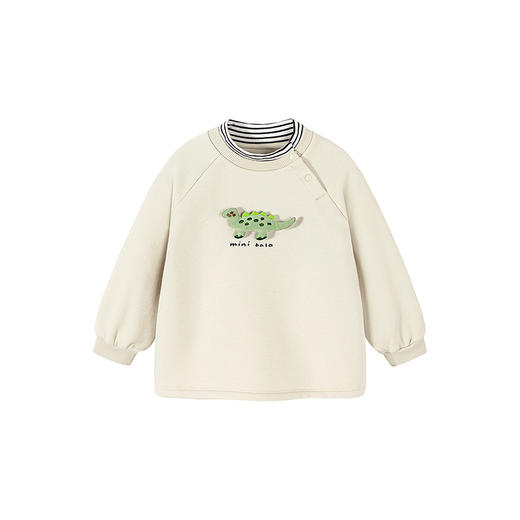 迷你巴拉巴拉男童宝宝卫衣2025冬新品恐龙户外假两件高领保暖上衣 商品图4