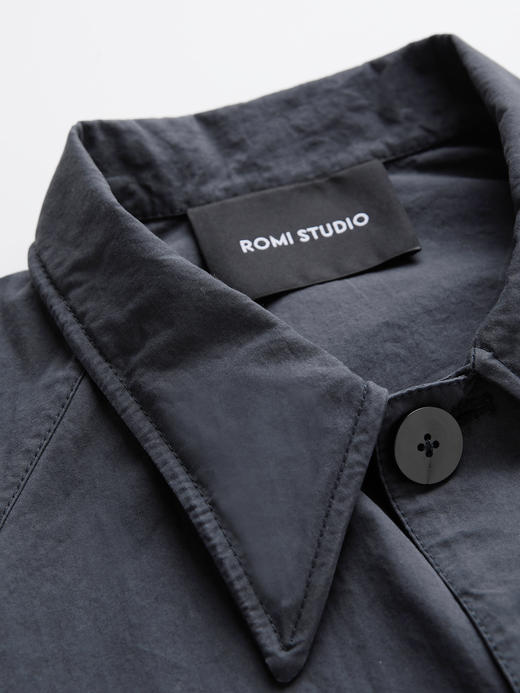 ROMI STUDIO“率性自我”高支纯棉轻薄宽松直筒风衣外套 RWCAWY4662 商品图9