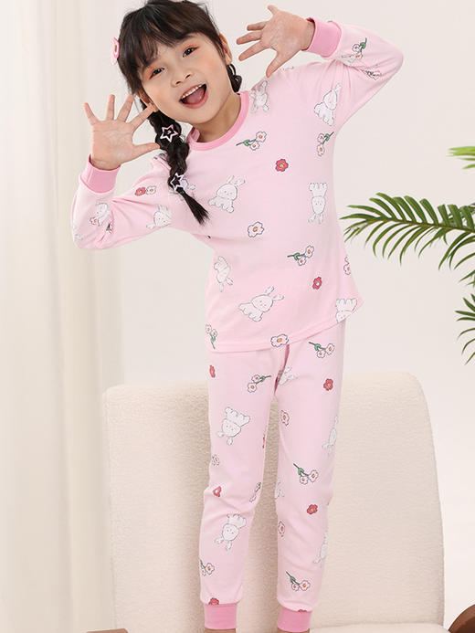 【YW】无忧购儿童纯棉秋衣秋裤睡衣套装家居服卡通可爱男女童（截单后3-5天发货) 商品图3