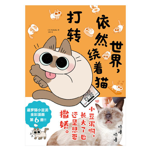 暹罗猫小豆泥漫画6：世界，依然绕着猫打转（随书赠品：标签便利贴）全彩漫画 商品图1