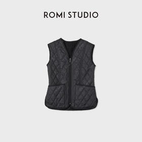 ROMI STUDIO“轻盈锁温”双面超密防风摇粒绒夹棉马甲 RWCWWG5556