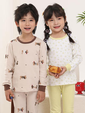 【YW】无忧购儿童纯棉秋衣秋裤睡衣套装家居服卡通可爱男女童（截单后3-5天发货)