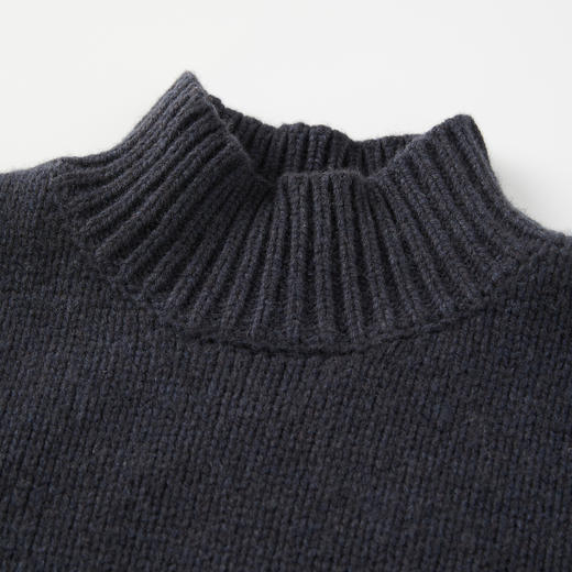 ROMI STUDIO100%精纺绵羊毛长袖弹性针织高领套头毛衫 RWBWST1612【现货】 商品图2