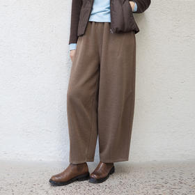 特绽放648朵/云朵裤·绵羊毛醋酸混纺绒感可水洗加厚宽松萝卜裤女