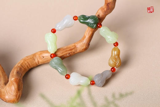 和田玉多宝【百财聚来】手串 商品图4