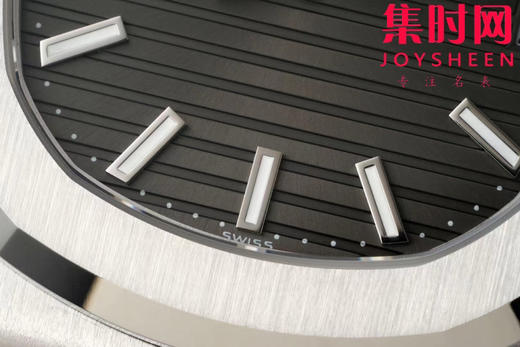 DDF配重版 百达翡丽 鹦鹉螺5711系列皮带款 无法拒绝的5711岩石灰一眼难忘 原版配重102克 丹东324一体机 男士腕表 表径40mm 商品图4