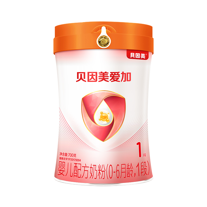 贝因美爱加美妈冠婴儿配方奶粉（0-6月龄，1段）700克