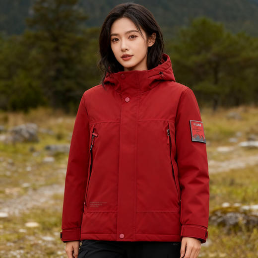 Schenvega 情侣冲锋衣 三防绵羊毛棉衣外套 男女同款 加厚保暖 抵御严寒 C90-N2512 商品图7