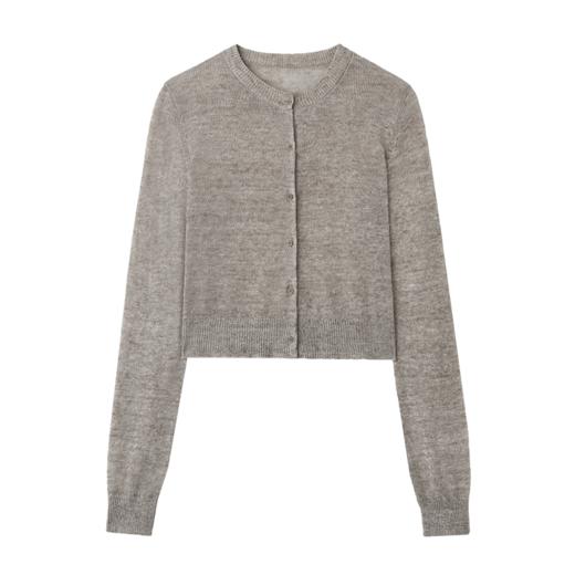 ROMI STUDIO 100%欧洲进口色纺亚麻修身短款长袖薄开衫RWCRST3214【发货时间：25-30天】 商品图7