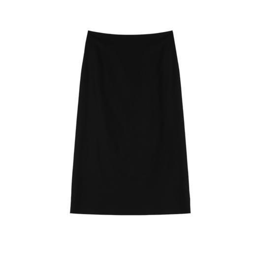 ROMI STUDIO“法式优雅”羊毛混纺斜纹肌理感直筒廓形半裙 431X1052 商品图7