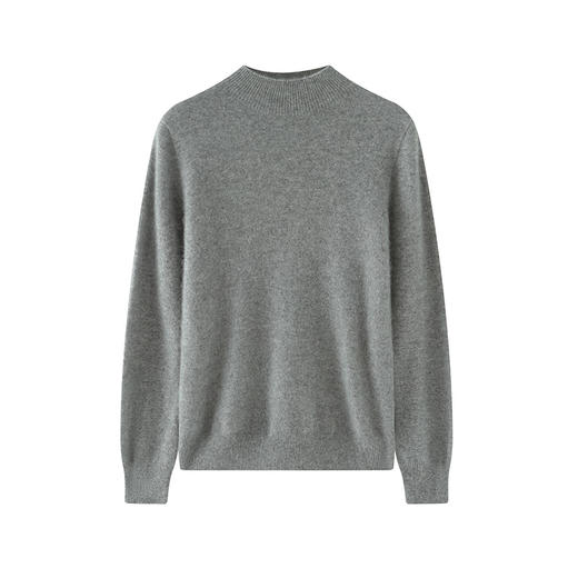 【清河羊毛羊绒专场】鹿展514 女款半高领羊绒衫 100%山羊绒 商品图2