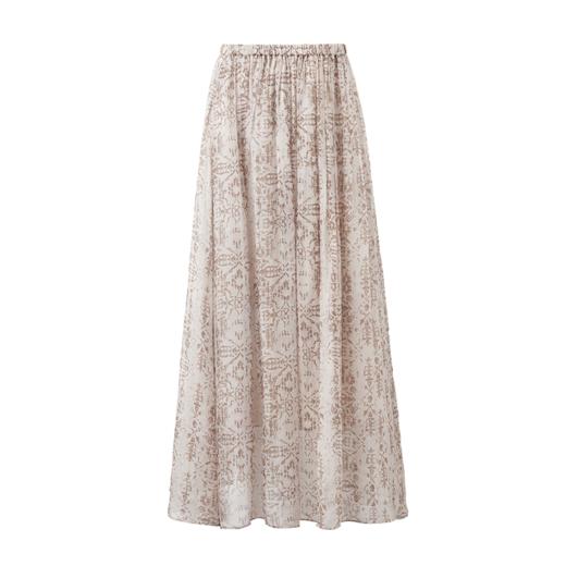 ROMI STUDIO“悠然夏日”桑蚕丝人丝混纺民族印花半身裙 RWCRXJ2724 商品图11