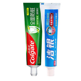 高露洁 防蛀牙膏90g*1支+洁银牙膏90g*1支 GPJ0P02C