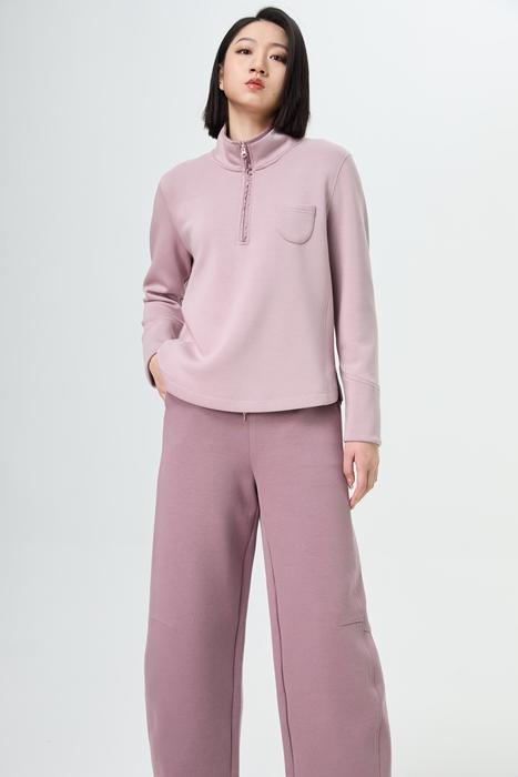 水淼2025冬新款休闲保暖半拉链内绒柔软小衫1481 商品图8