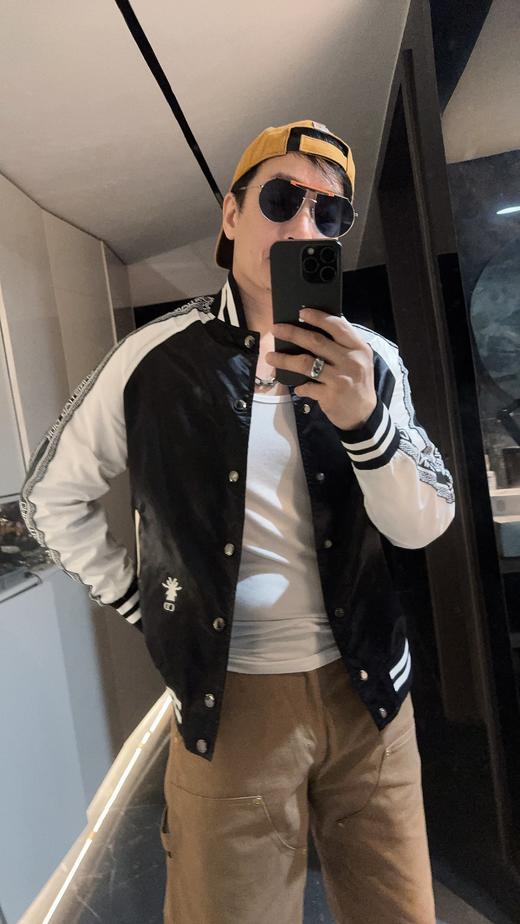 迪家春秋美式宽松休闲夹克棒球服外套 商品图1