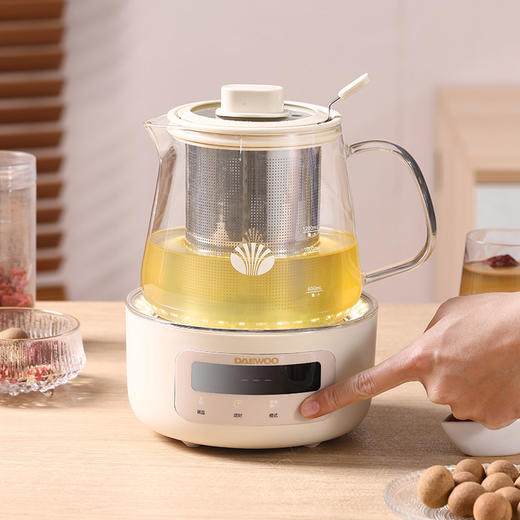 大宇 多功能恒温花茶壶暖阳白1.2L DYHC-1291D 商品图4