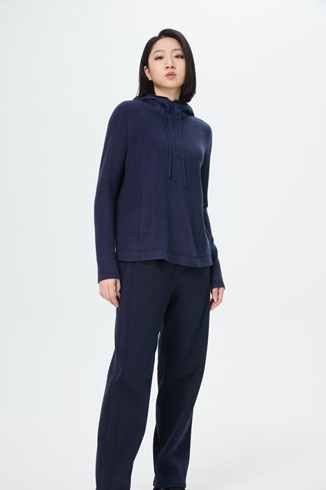 【绒 软软 亲肤】水淼2025冬自发热锁温柔软梭织棉帽打底衫1085 商品图2