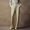 Famecoco范可儿简约通勤直筒裤宽松垂坠感棉质阔腿裤FAC8GA012 商品缩略图0