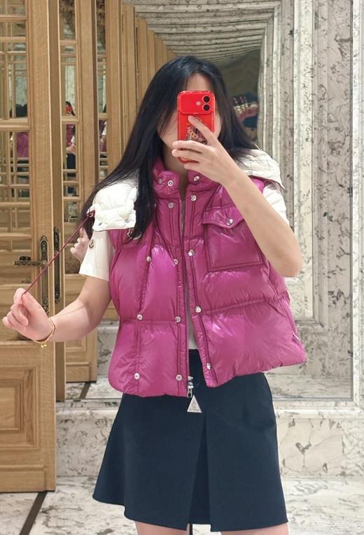 女款可拆卸帽羽绒马甲018 商品图2