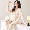 自然醒胧棉女士月子服家居服7A抗菌100%棉和服系列睡衣QH 商品缩略图12