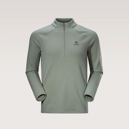 凯乐石男款抓绒半拉链长袖防风防臭透气衫 商品图3