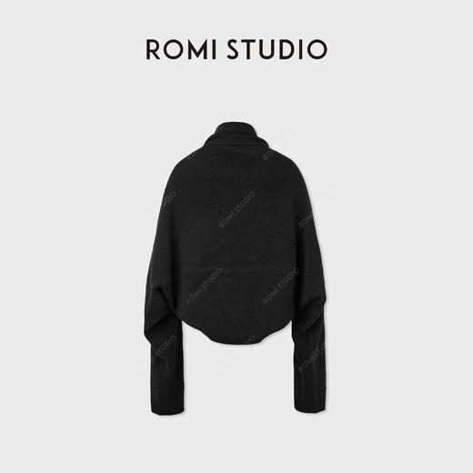 ROMI STUDIO“轻盈舒适”羊绒羊毛混纺细腻垂感开襟毛衫 RWCAS66533 商品图1