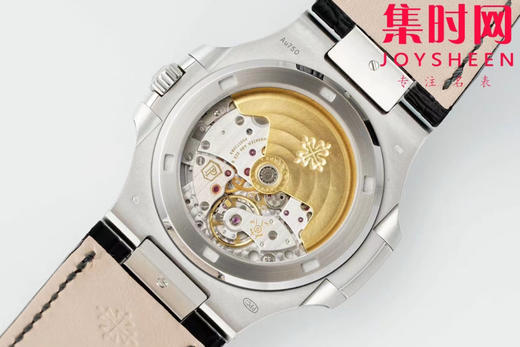 DDF配重版 百达翡丽 鹦鹉螺5711系列皮带款 无法拒绝的5711岩石灰一眼难忘 原版配重102克 丹东324一体机 男士腕表 表径40mm 商品图8