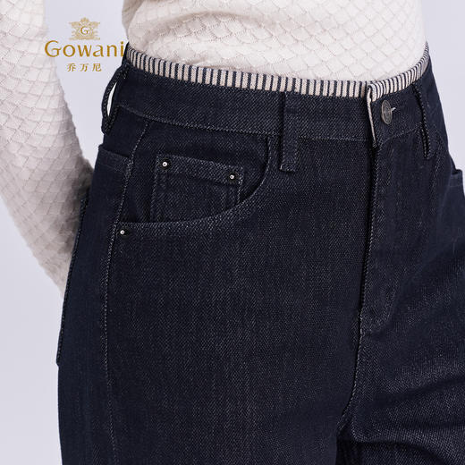 乔万尼2025新品通勤显瘦百搭挺括有型直筒牛仔裤EZ3F168 商品图3