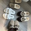 【每双送一对袜子】牛皮羊毛系列毛拖鞋！不退可换码～ 商品缩略图0