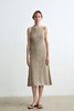 ROMI STUDIO 亚麻和纸纱混纺镂空无袖宽松长款连衣裙 RWCRLG2782 商品缩略图2