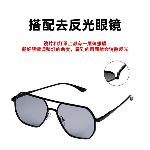 高亮度立式纹身工作灯打雾查漏色辅助刺青神器偏振眼镜清晰祛反光 商品图3