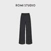ROMI STUDIO“率性优雅”高克重内磨毛微弹高腰阔腿休闲裤 431KS050 商品缩略图8