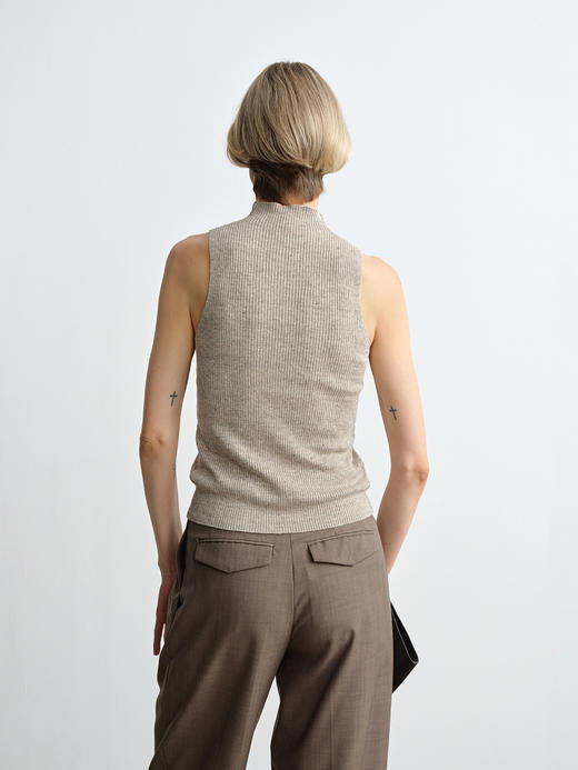 ROMI STUDIO 立体褶位宽松直筒慵懒感西裤女肌理感显高显瘦K2722 商品图4