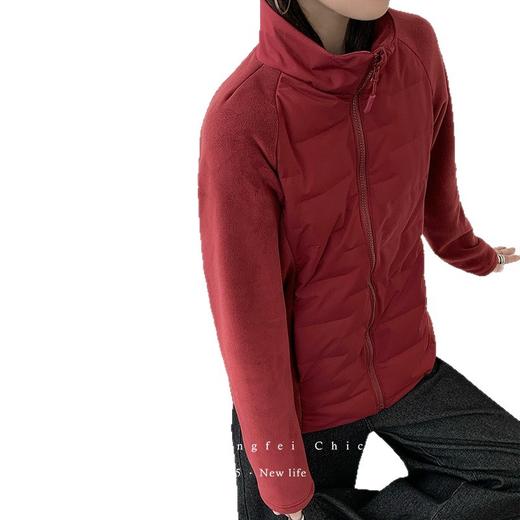 【立领轻薄羽绒服】秋冬拼接内胆外套 修身实用短款运动跑步外套  商品图9