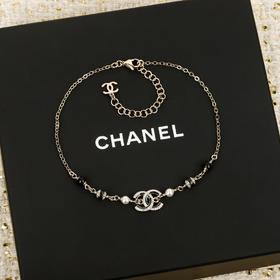 香奈儿 珐琅双C项链（XK）