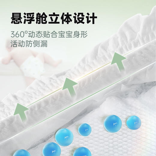 【一般贸易】糯啦啦 茶树森林纸尿裤/拉拉裤 MB70/S56/M/L/XL 商品图1