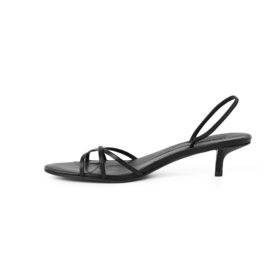 ROMI STUDIO“气质优雅”真皮多色露趾小猫跟高跟凉鞋 RWCRP33618