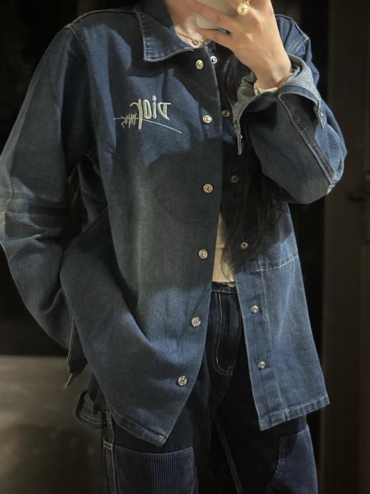 迪家潮流史诗 蓝色宣言 蓝色图腾牛仔外套 商品图7